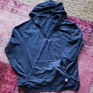 Vuori Navy Blue Half Zipper Hoodie